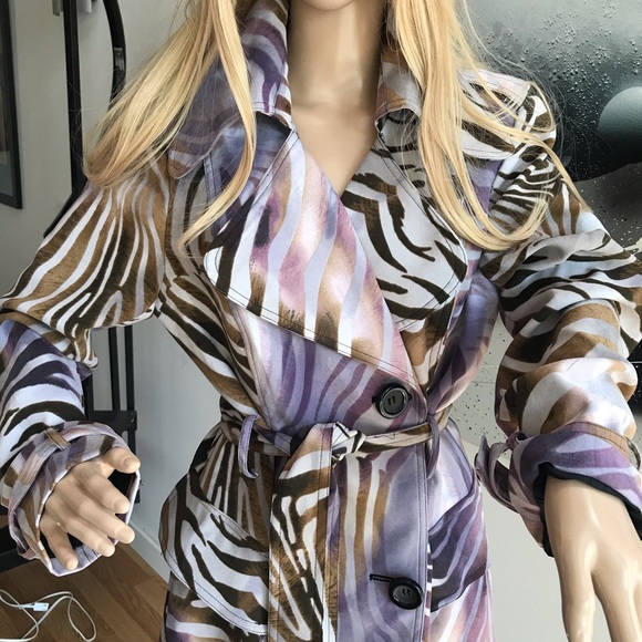 Alberto Makali zebra animal print coat size 14 - Picture 9 of 14